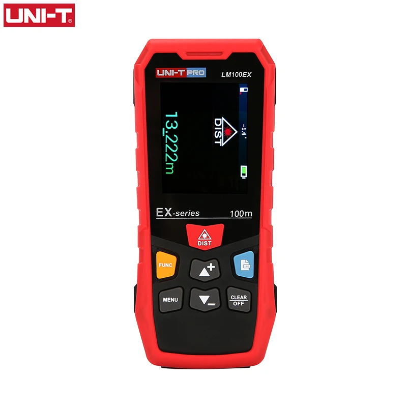 UNI-T 50 м 70 м 100 м ручной лазерный дальномер цветной экран LM-EX дальномер лазерный дальномер измеритель уровня Trena Digital