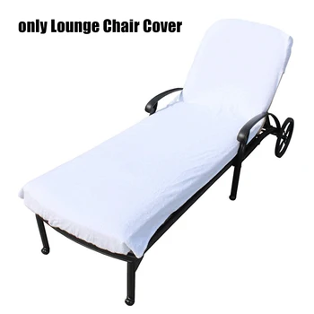 

Chair Cover Hotel Garden Pool Super Soft Universal Outdoor Vacation Towel Foldable With Pocket Solid Cotton Blend Lounge
