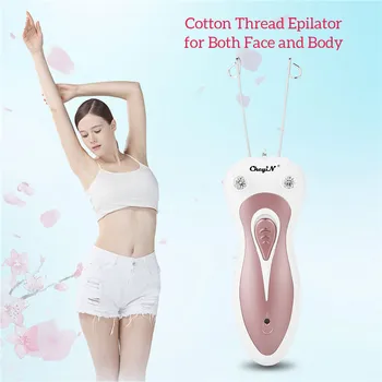 

Professional Electric Epilator Body Facial Hair Remover Defeatherer Cotton Thread Depilator Shaver Lady Beauty Care Machine P40