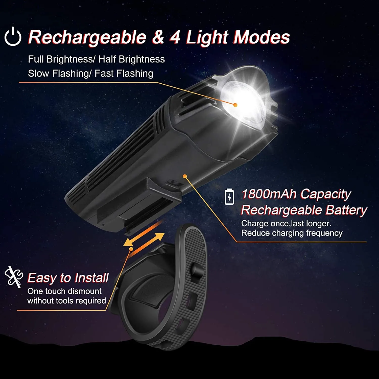 2pcs Durable Bike Tail Light Ascher Ultra Bright USB Rechargeable Bike Light Set Luz de la bicicleta accesorios para bicicletas 2pcs Durable Bike Tail Light Ascher Ultra Bright USB Rechargeable Bike Light Set Luz de la bicicleta accesorios para bicicletas