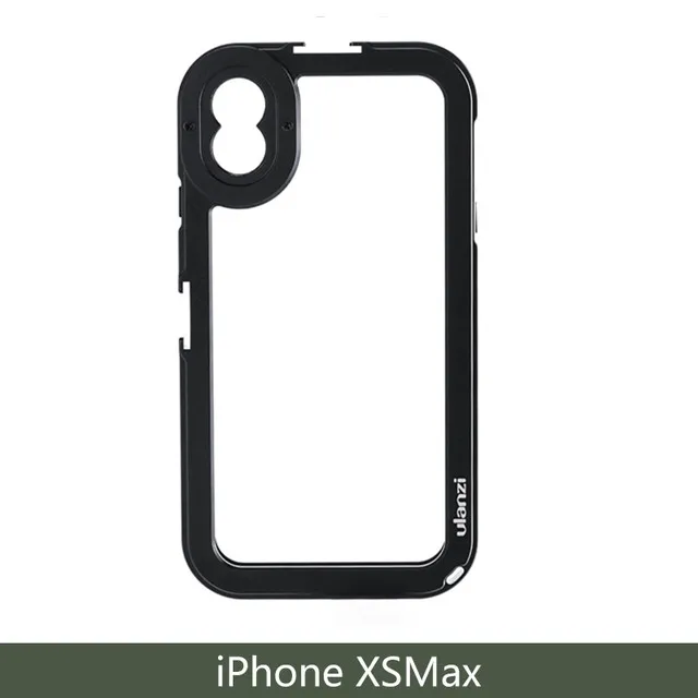 Ulanzi металлический бампер чехол для телефона рамка для iPhone X/XS/MAX w микрофон Холодный башмак крепление 17 мм объектив адаптер для объектива момент - Цвет: for iphone xs max