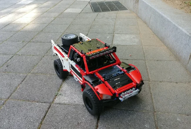 Genuino 2314 piezas Technic serie MOC SUV coche Pickup camión ladrillos 3662 modelo Juego de concción juguetes nignos regalo