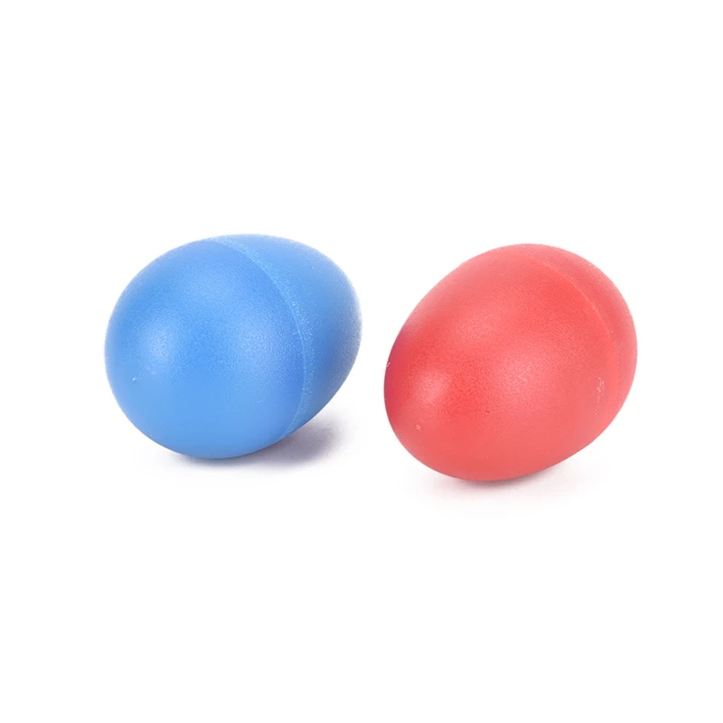 Musical Percussion Instruments 2Pcs Colourful Plastic Sound Eggs Shaker Maracas 2 Colors