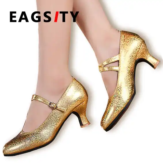 Golden ladies shoes Clearance