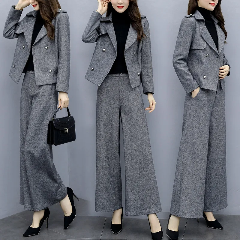 

Loose-Fit Two-Piece 2019 Early Autumn Clothing Women's New Style by Age Western Style Short Significantly Higher Fashionable Ele