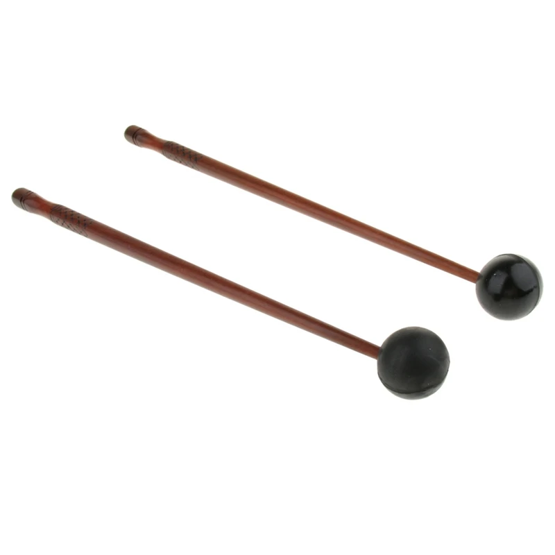 1 Pair Polished Surface Wooden Tongue Drum Sticks Mallets Beaters Percussion Instrument Accessory 235Mm