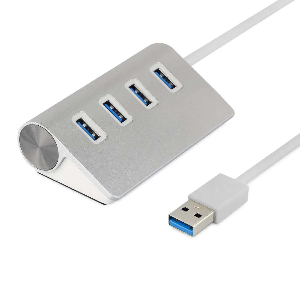 ESYNiC 4 порта USB 3,0 концентратор многопортовый usb-адаптер кабель высокоскоростной адаптер расширитель несколько USB 3 Hab для ПК Mac ноутбук Настольный