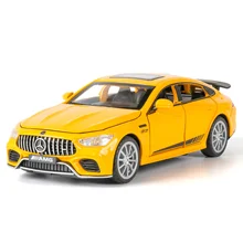 1:32 Car Model Mercedes AMG GT63 Diecasts Toy Vehicles Alloy Racing Sports Sound And Light Pull Back Wheel For Children Gifts
