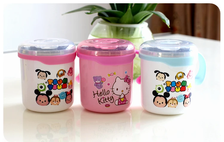 1 шт., Мультяшные KT Melody Doraemon Car, Микки Маус, для дома и путешествий, 304, бутылки для воды из нержавеющей стали, милая кружка с крышкой