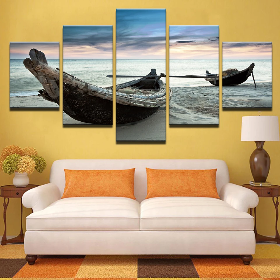 

Modular Canvas HD Prints Posters Home Decor Wall Art Pictures 5 Pieces Seaside Paintings No Frame