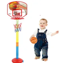 Горячая Распродажа Детские баскетбольные стойки регулируемые в помещении и на открытом воздухе стрельба игрушечный мяч баскетбольная стойка