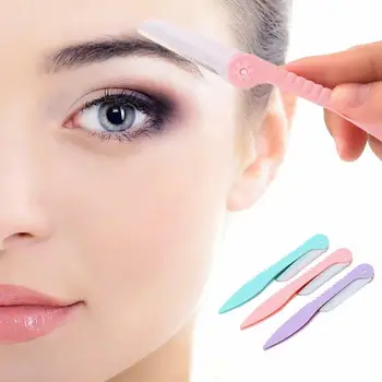 

1pcs Eyebrow Trimmer Portable Eye Brow Razor Shaper Facial Hair Remover Cutter Shaver Scissors Eyebrow Shaping Tool Face Makeup