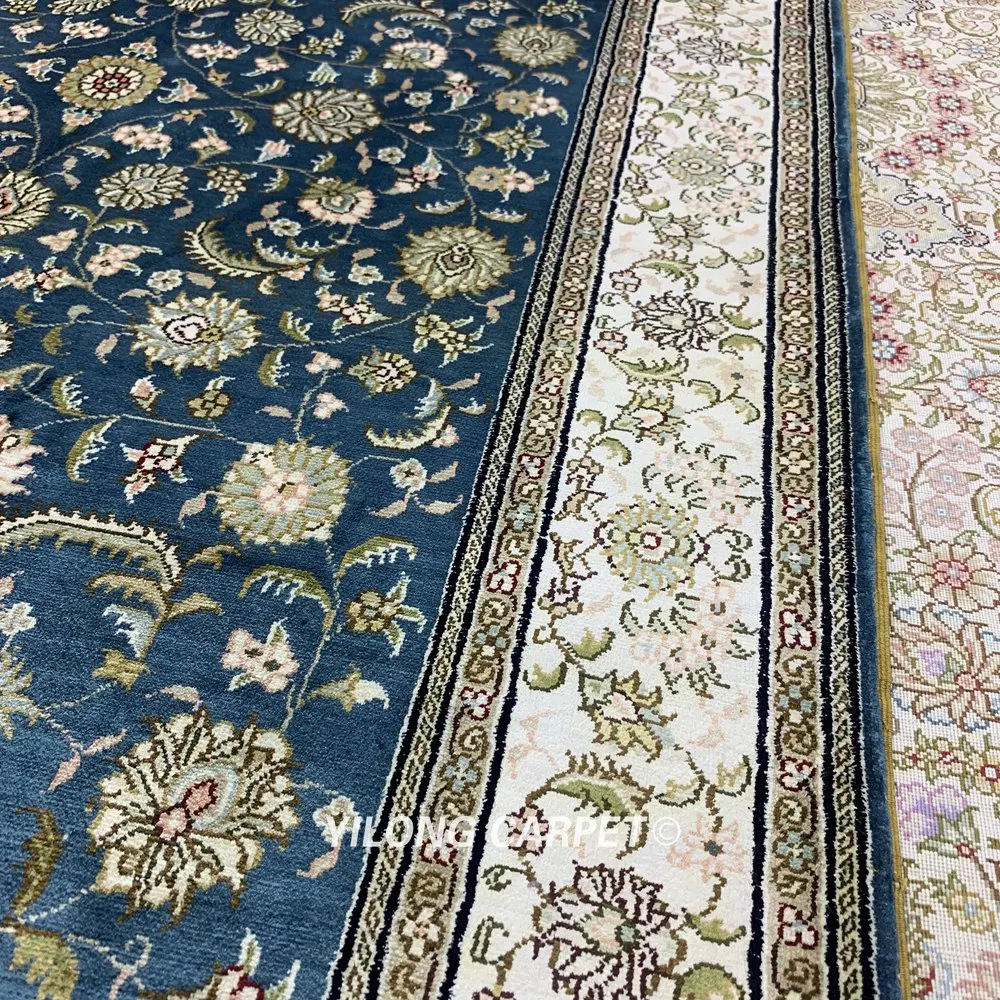 Yilong 3'x5' Шелковый персидский ковер ручной работы прочный ковер с цветами (HF276B)