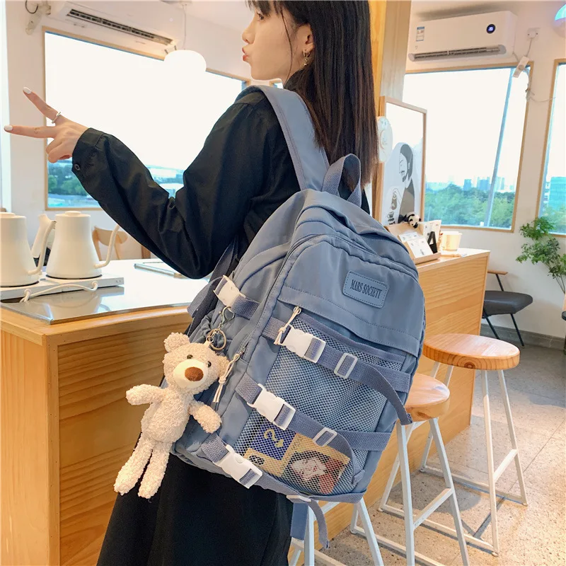 

DAEYOTEN Women's Backpack Korean Style Fashion Street Female Backpack Harajuku Student School Bag Travel Bags for Girls ZM0780