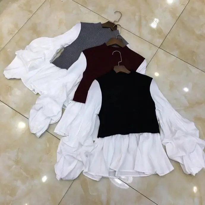 AH12390, модные женские блузки и рубашки,, Подиумные, Роскошные, известный бренд, Европейский дизайн, вечерние, стильная женская одежда