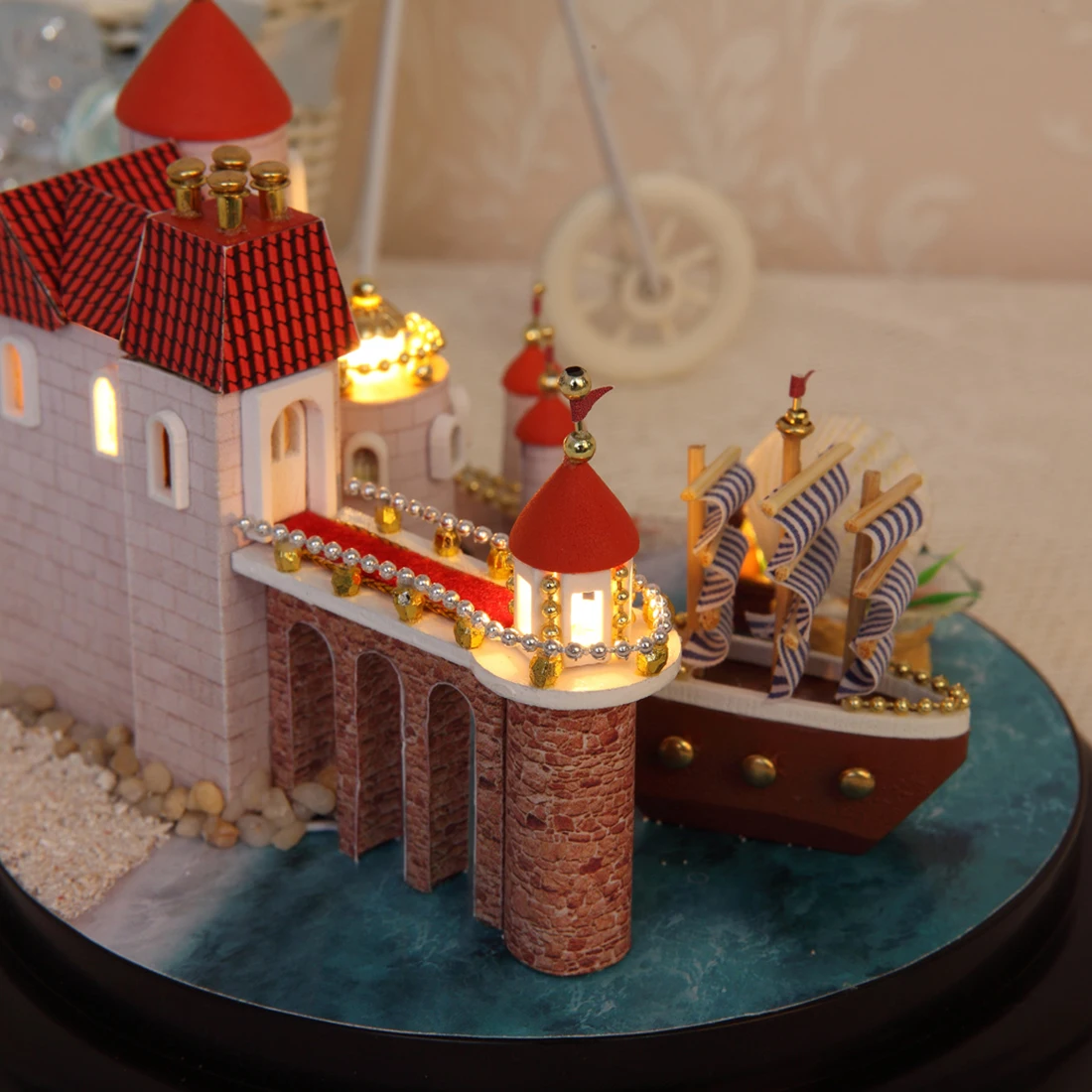 Интересный кукольный домик Сладкая Русалка 3D Сборка Сделай Сам домашний креативный набор "дом"