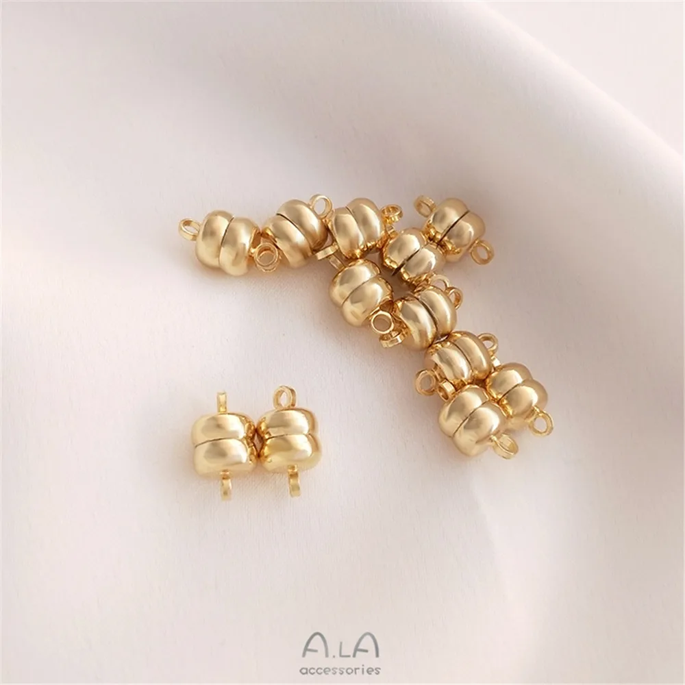 14K золотой цвет 6 мм плоский бургер