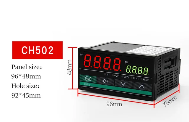 1 set Dual Output SSR Relay CH102 CH402 CH702 CH902 Two Relay Output PID Digital  LCD Intelligent Temperature Controller 48-240V CH502