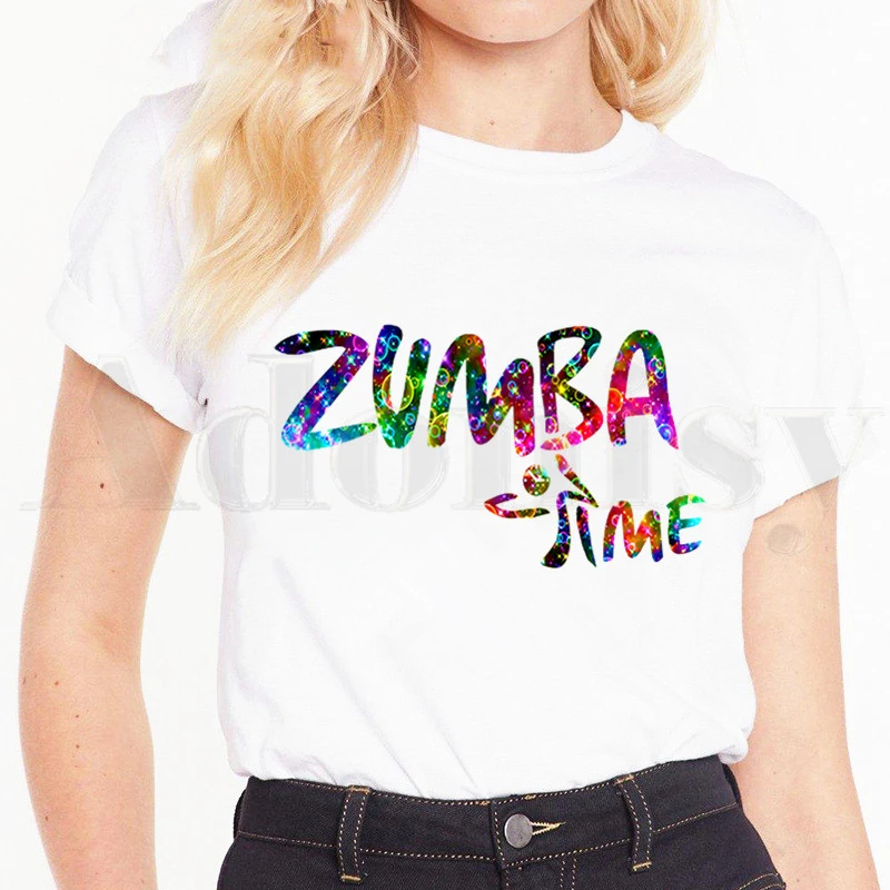 Women's T-shirt Love Zumba Dance Hop Harajuk Graphic Fashion Sleeve Female Tops Tees Harajuku Vintaget Shirts - T-shirts - AliExpress