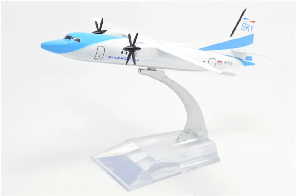 Династия Тан(TM) 1:400 16 см Fokker-f50 небо авиационная металлическая модель самолета Игрушечная модель самолета