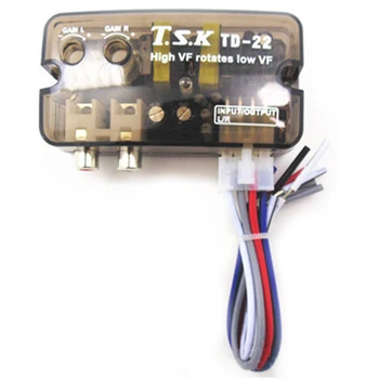 

12V Car Stereo Plastic Easy Install HIGH TO LOW Delay Function Accessories Adjustable With Cable Vehicle Impedance Converter