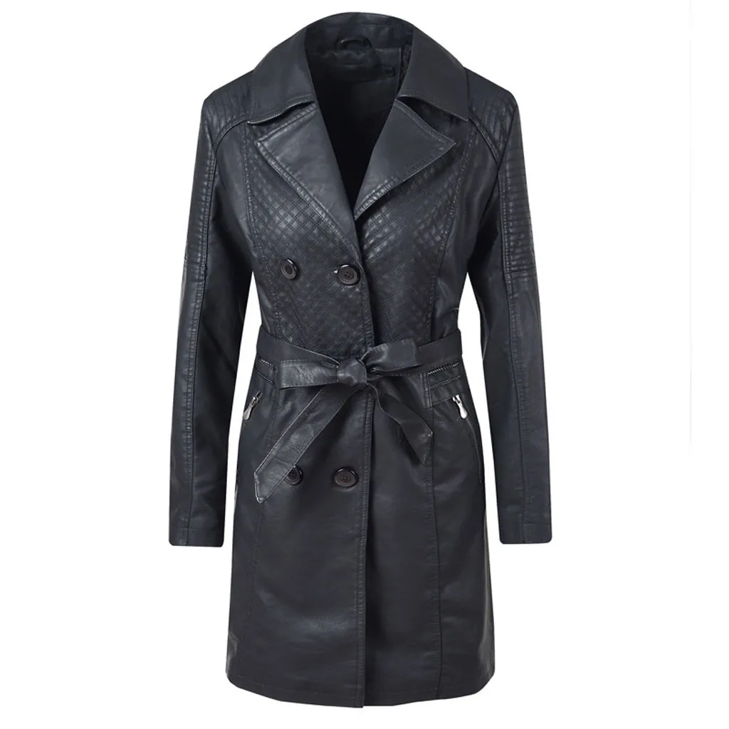 Женское повседневное зимнее приталенное пальто на молнии с длинным рукавом, длинная бандажная куртка, теплое пальто veste femme chaquetas mujer jaqueta feminina