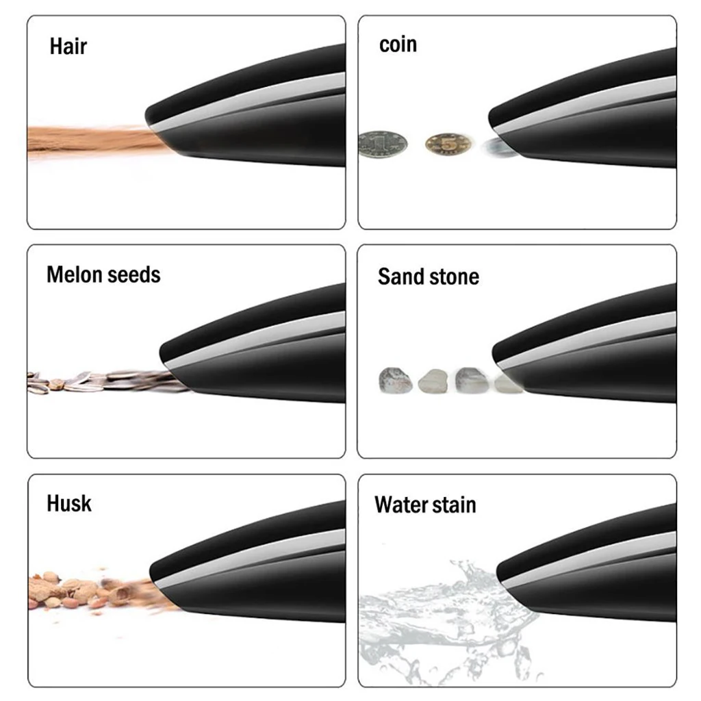 Car Vacuum Cleaner with LED Light, DC12-Volt Wet/Dry Portable Handheld Auto Vacuum Cleaner for Car, 5 Meters Cord