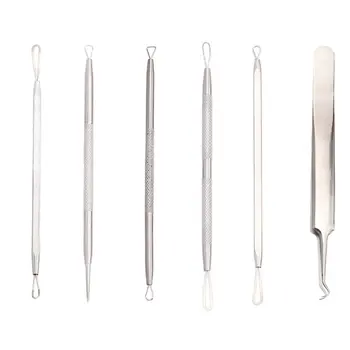 

Acne Needle Removal Tool Beauty Tool Acne Needle 6-Piece Suit Remove Blackhead Tool Rose Gold Acne Needle