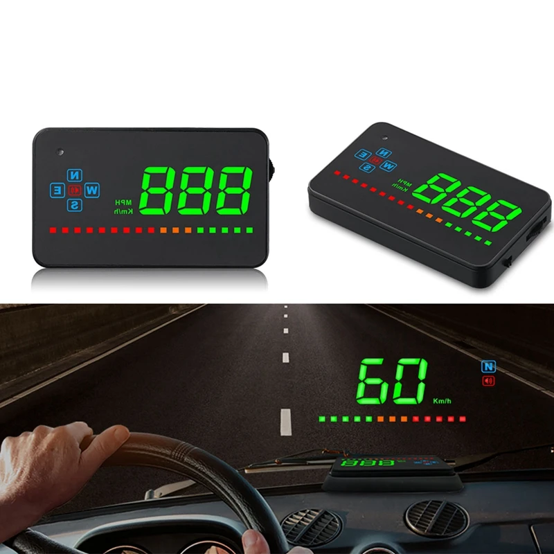 Автомобильный Hud Дисплей Gps дисплей скорости проекции Предупреждение ющее устройство A2