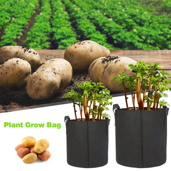 

Seedling Growing Bags Reusable Easily Carrying Part Garden Vegetable Potato Eco-friendly Tool Felt Folding Planting Bag