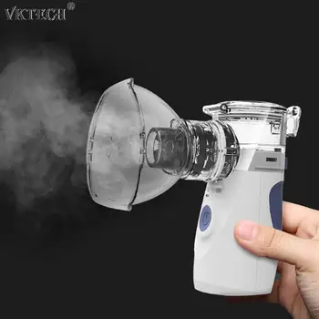

Portable Atomizer Silent Nebulizer Handheld Asthma Inhaler Inhalator for Kids Adult Atomizer Mesh Sprayer Health Care