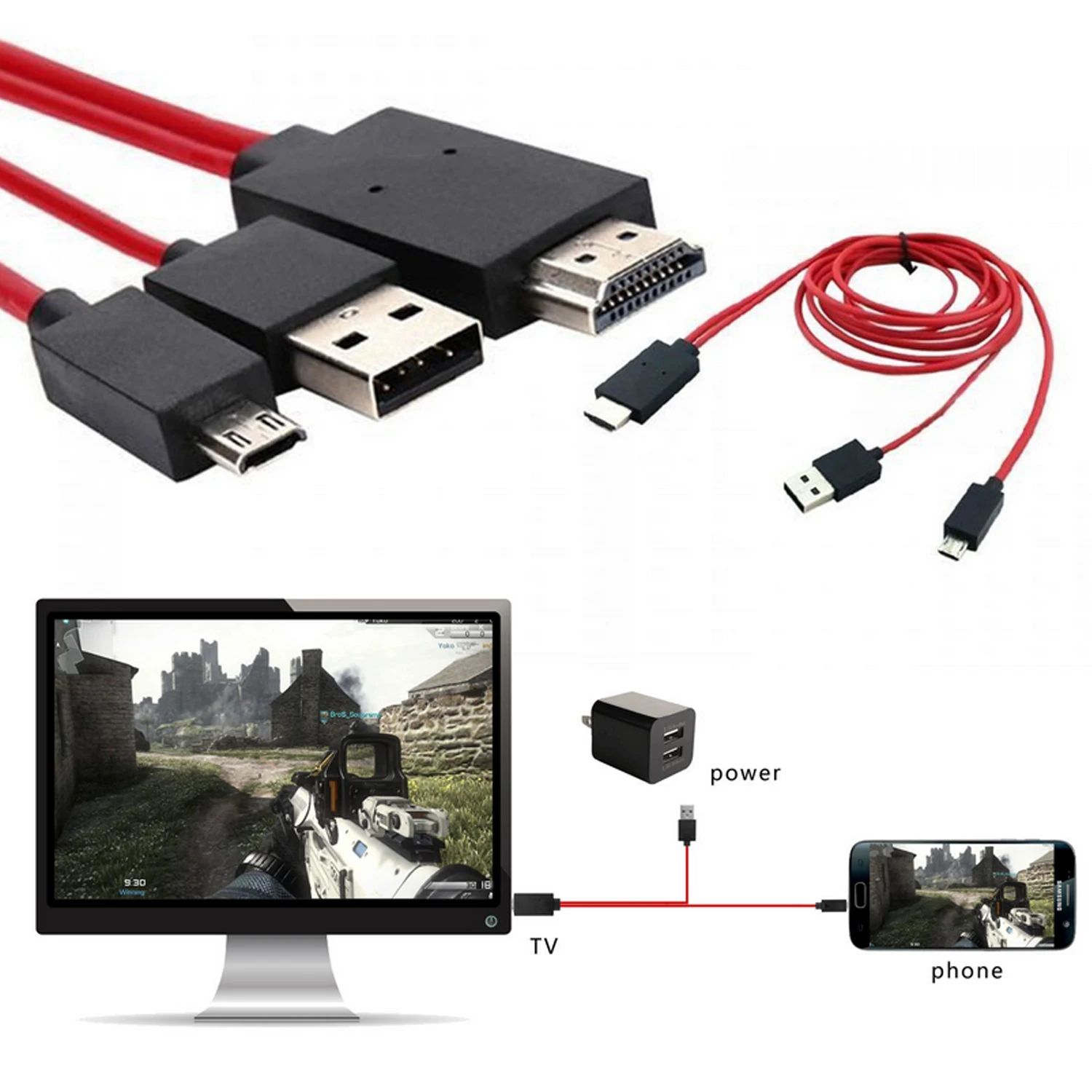 1080P MHL Micro USB в HDMI адаптер конвертер кабель шнур для Samsung Galaxy S3 4 5 Note 2 3 Tab3 аксессуары