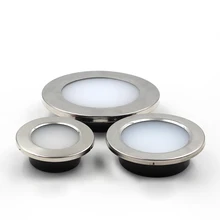 

LED lamp embedded stainless steel dome lamp saloon car living room ceiling hole saloon car marine accessories 4 inch 6 inch 8