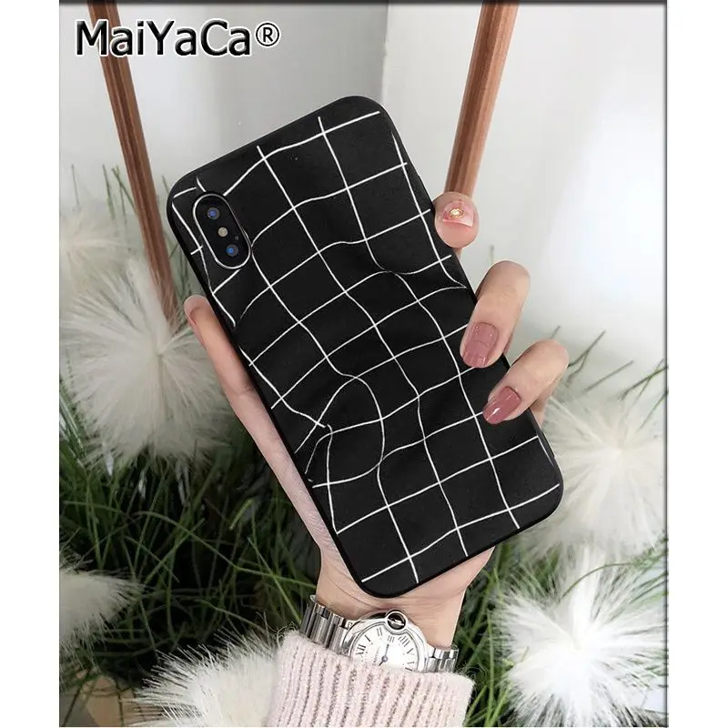 MaiYaCa Клетчатый плед на заказ фото телефон чехол для Apple iphone 11 pro 8 7 66S Plus X XS MAX 5s SE XR мобильные чехлы