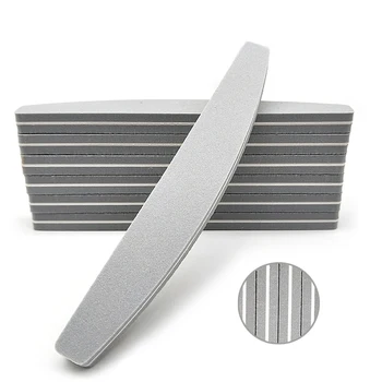

10pcs/lot 100/180 Nail Files Sanding Sponge Prismatic Gray Nail Art Tips Manicure Tool UV Gel Sandpaper Buffer Lima Unghie