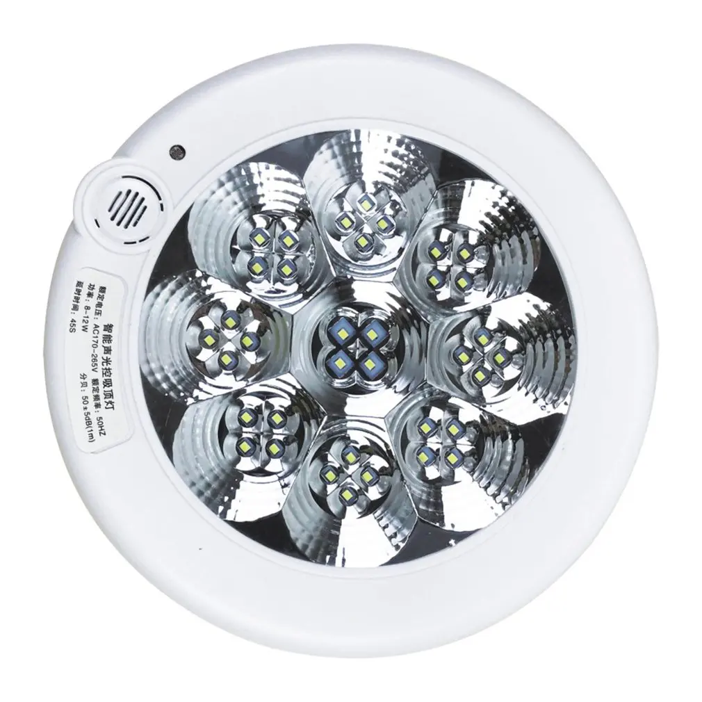 

Bright LED Ceiling Lamp Lampshade Round Motion Sensor Ceiling Lamp Auto Off for Hall Entrance