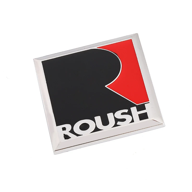 3D металлический R ROUSH эмблема знак, наклейка на автомобиль авто боковое крыло наклейки на багажник для Ford Roush Fiesta Mustang V8 GT EcoBost стайлинга автомобилей - Название цвета: for Ford Sticker