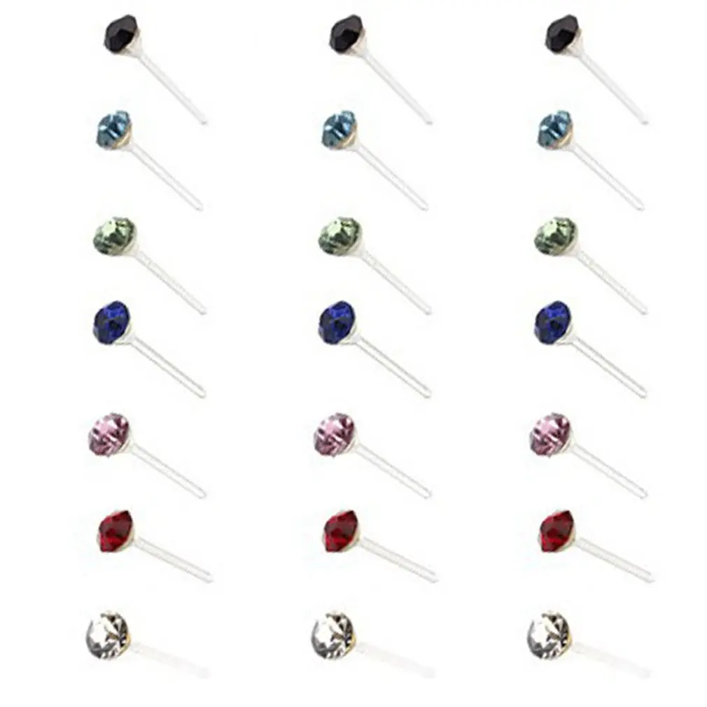Разноцветные стразы, маленькие, женские, красивые, прозрачные, розовые, квадратные, кубический цирконий, CZ, серьги-гвоздики, серьги-гвоздики, ювелирные изделия, пирсинг с оленем, подарки