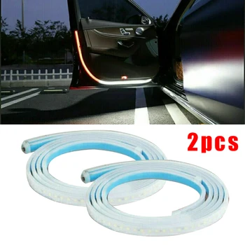 

2pcs Car Door Open Warning Lamp Flowing Flashing LED Lights Strip Anti-collision Universal Car Replacement Accessories