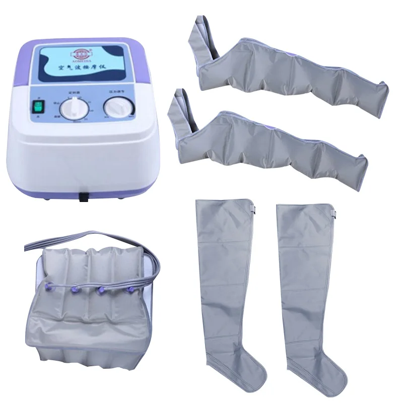 Air Compression Massager Handheld Controller Blood Circulation Pump Wrap Set for Double Arm Leg Cuff Waist Relax Massage