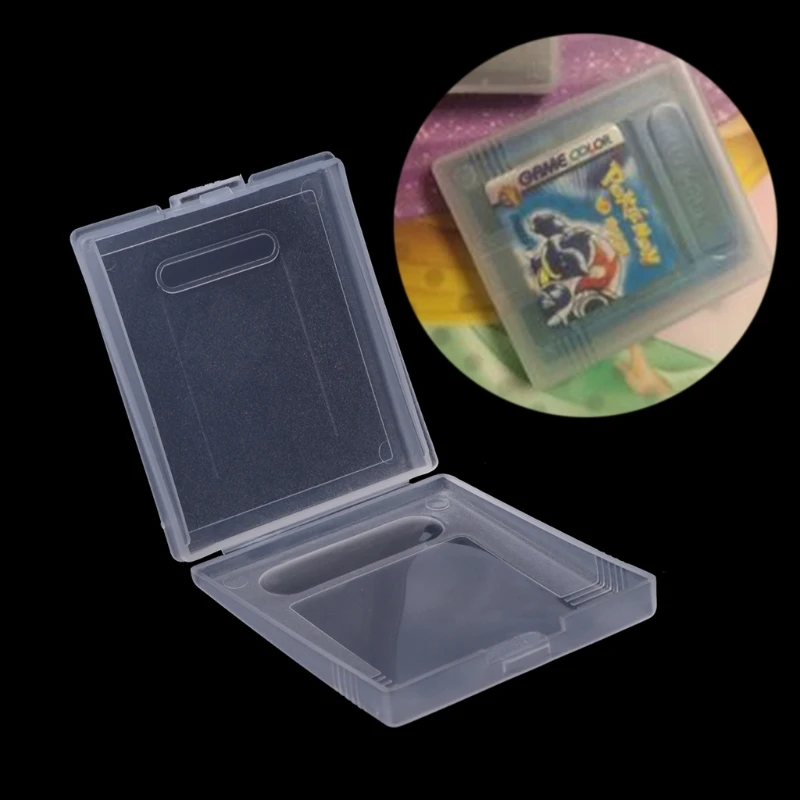 5x прозрачный пластиковый чехол для игрового картриджа пылезащитный чехол для nintendo Game Boy color GBC