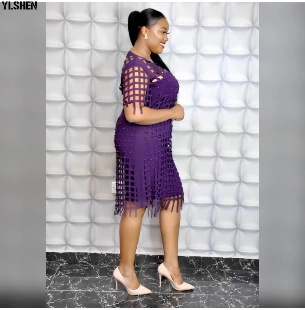 African Dresses for Women 2 Piece Set Dashiki Africa Dress African Clothes Bazin Hollow Out Robe Africaine Vetement Femme 2019 02