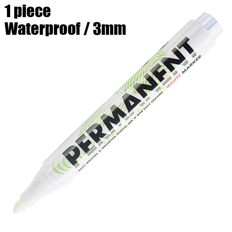 1pcsWhitePaintMarkers30MMOilPermanentMarkerPaintPen