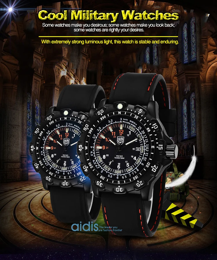 Green Luminous Tactical Watch