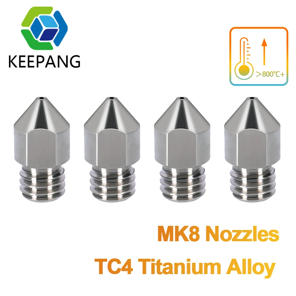 Magas légnyomású levegő Ellenállóerő TC4 Titán Keverés MK8 nozzles Bemaródás Ellenálló Szívócső számára ender 3 CR10 ender 5 Két Fa bluer számára 1.75mm PLA