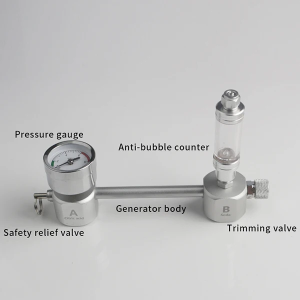Аквариум DIY CO2 система обратный клапан регулятор для аквариума Магнитный Соленоидный клапан Вода тихий фильтр-водопад для аквариума цилиндр CO2 распылитель - Цвет: WithBubblecounter