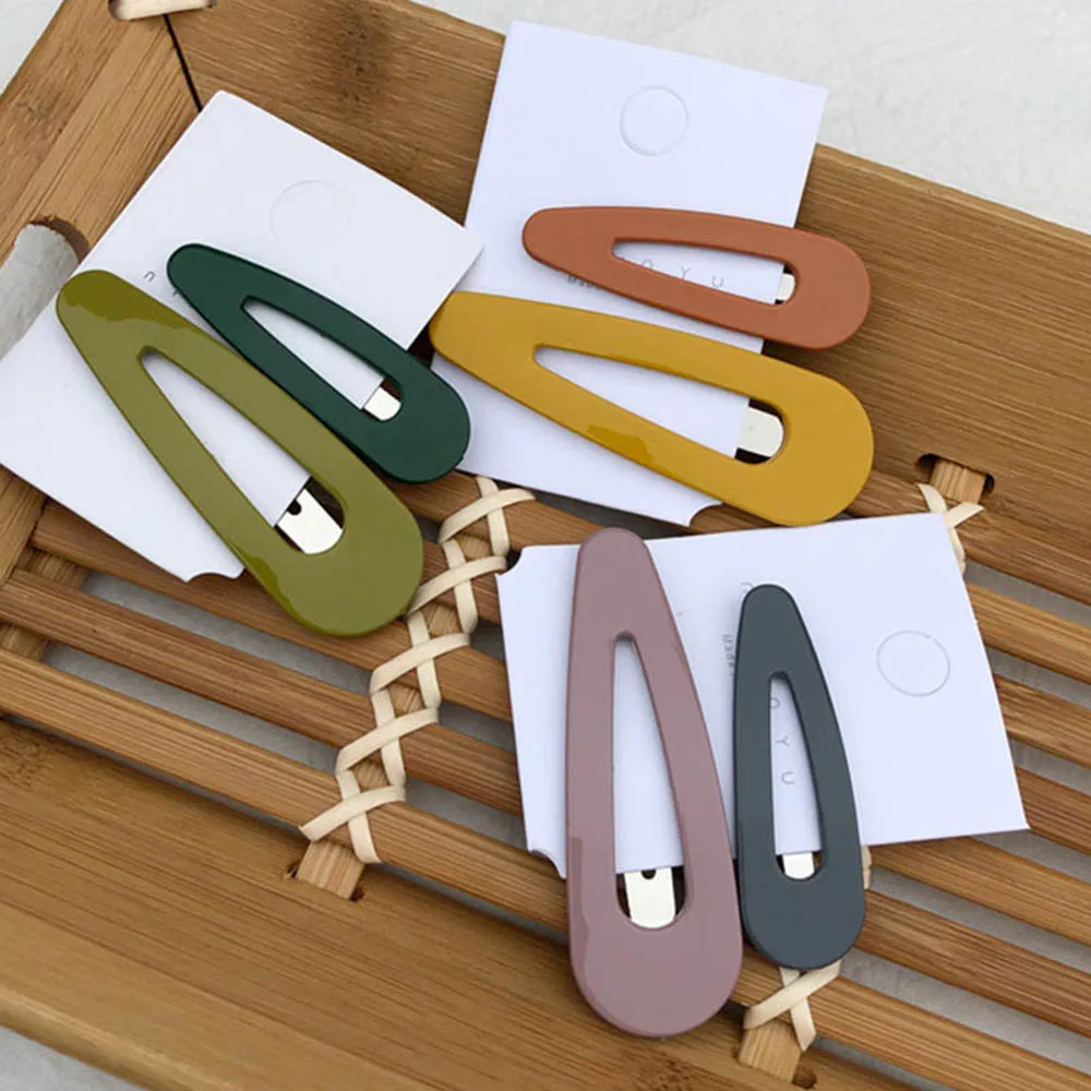 Женские заколки для волос с уксусной кислотой Винтажные пряжки в форме капли