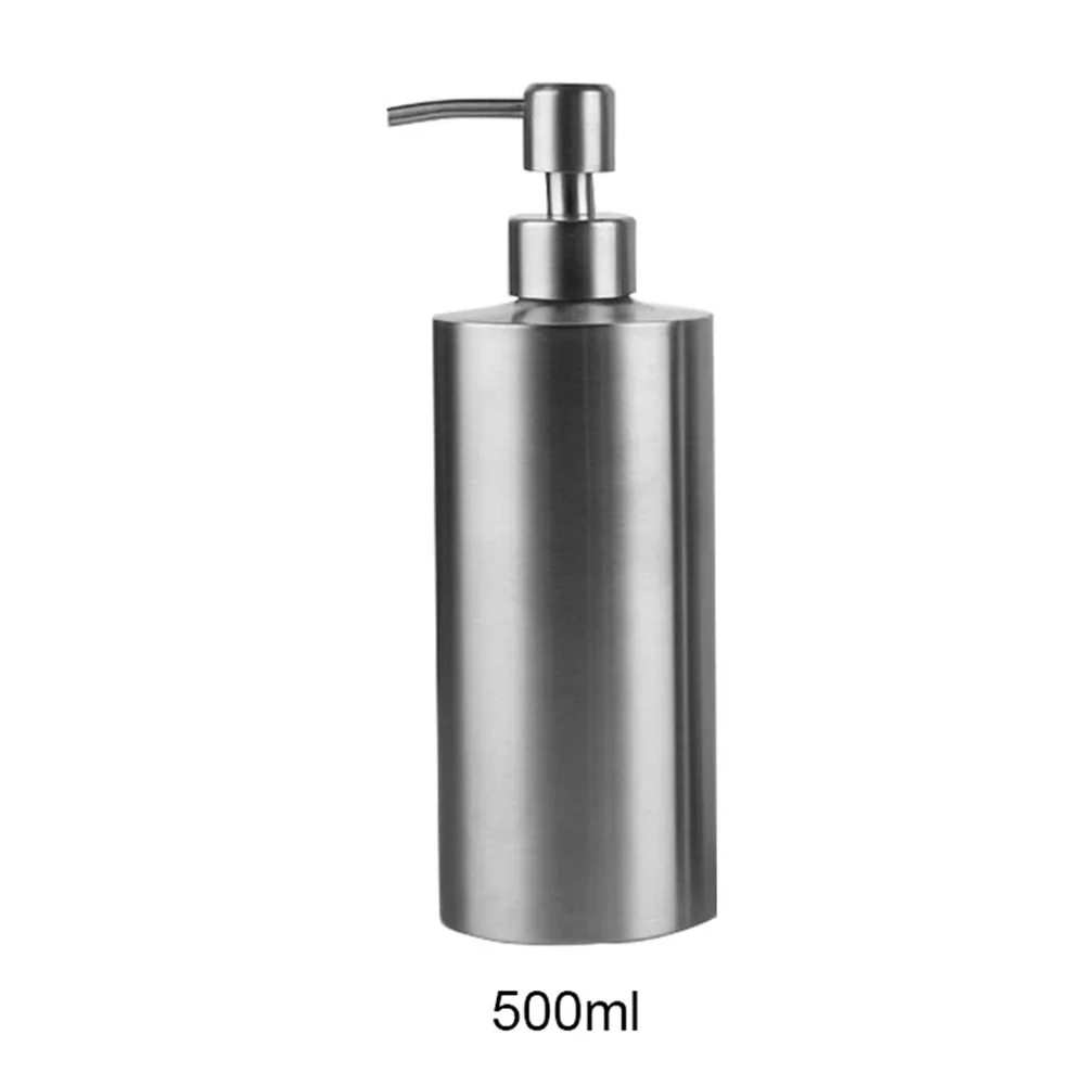 1 Pcs Liquid Soap Dispenser Tool Bathroom Shower Pump Lotion Bottle 250ml/350ml/550ml Optional 304 Stainless Steel FPing - Color: 250ml