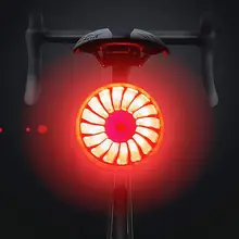 

Smart Brake Lights Bicycle Rear Back Light USB Rechargeable Cycling Flashlight 5 Modes Safety Warning Motorcycle Helmet Lamp