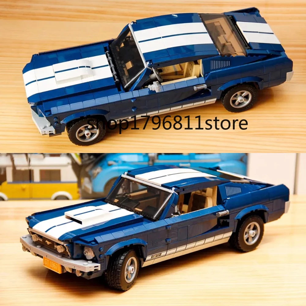 21047 1648 шт Forded Mustanged Technic серия строительных блоков Кирпичи Машинки Игрушки Детские развивающие подарки совместимы с 10265